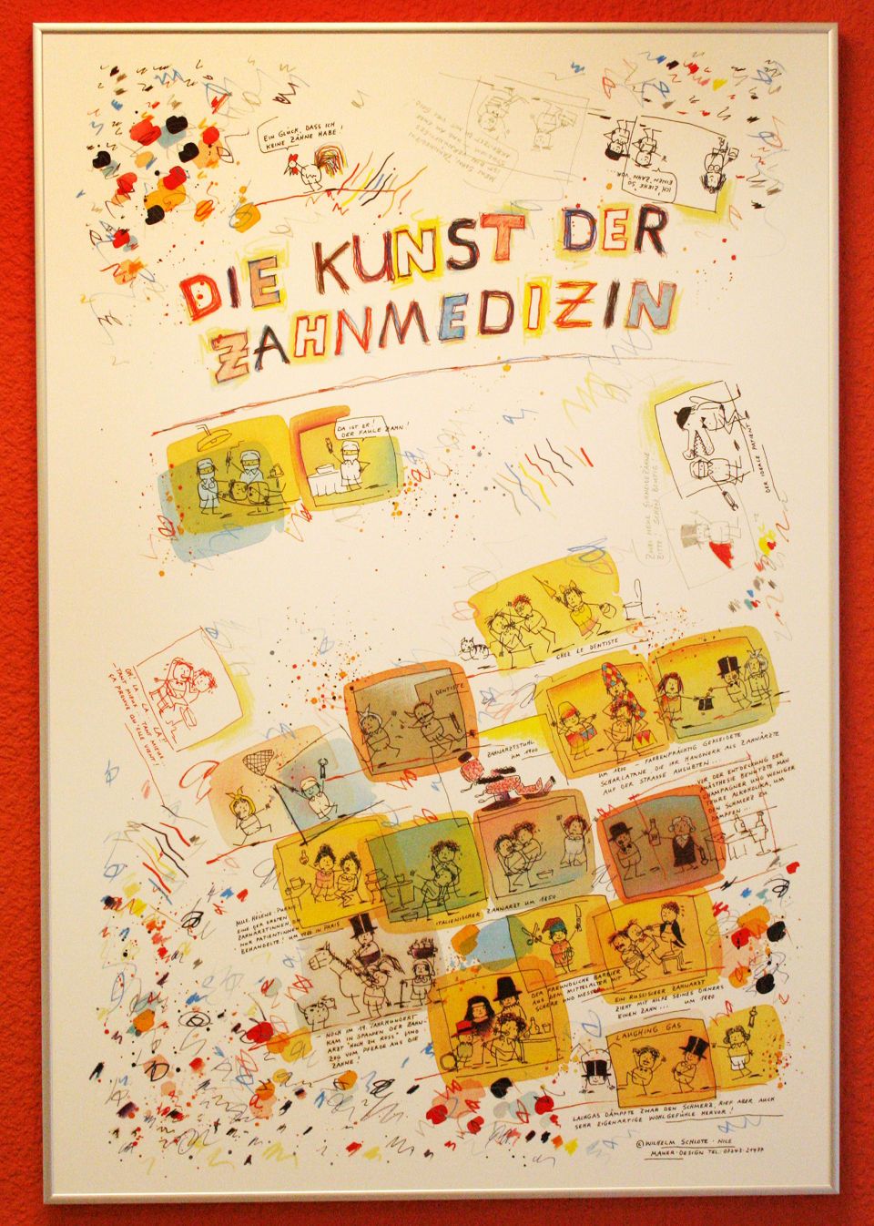 Bild &ldquo;Die Kunst der Zahnmedizin&ldquo; im Behandlungszimmer